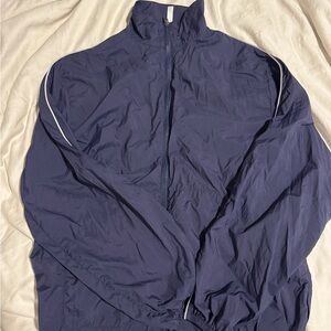 Fabletics Navy Windbreaker Jacket